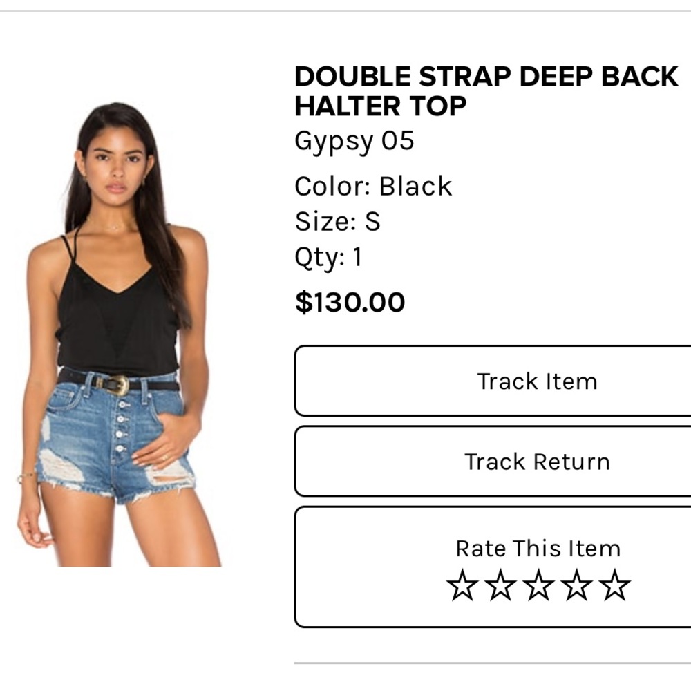 Gypsy 05 Double Strap Deep Back Halter Top